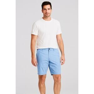 NWT Aeopeson sz 32 9" inseam mens light blue shorts casual preppy chino NEW